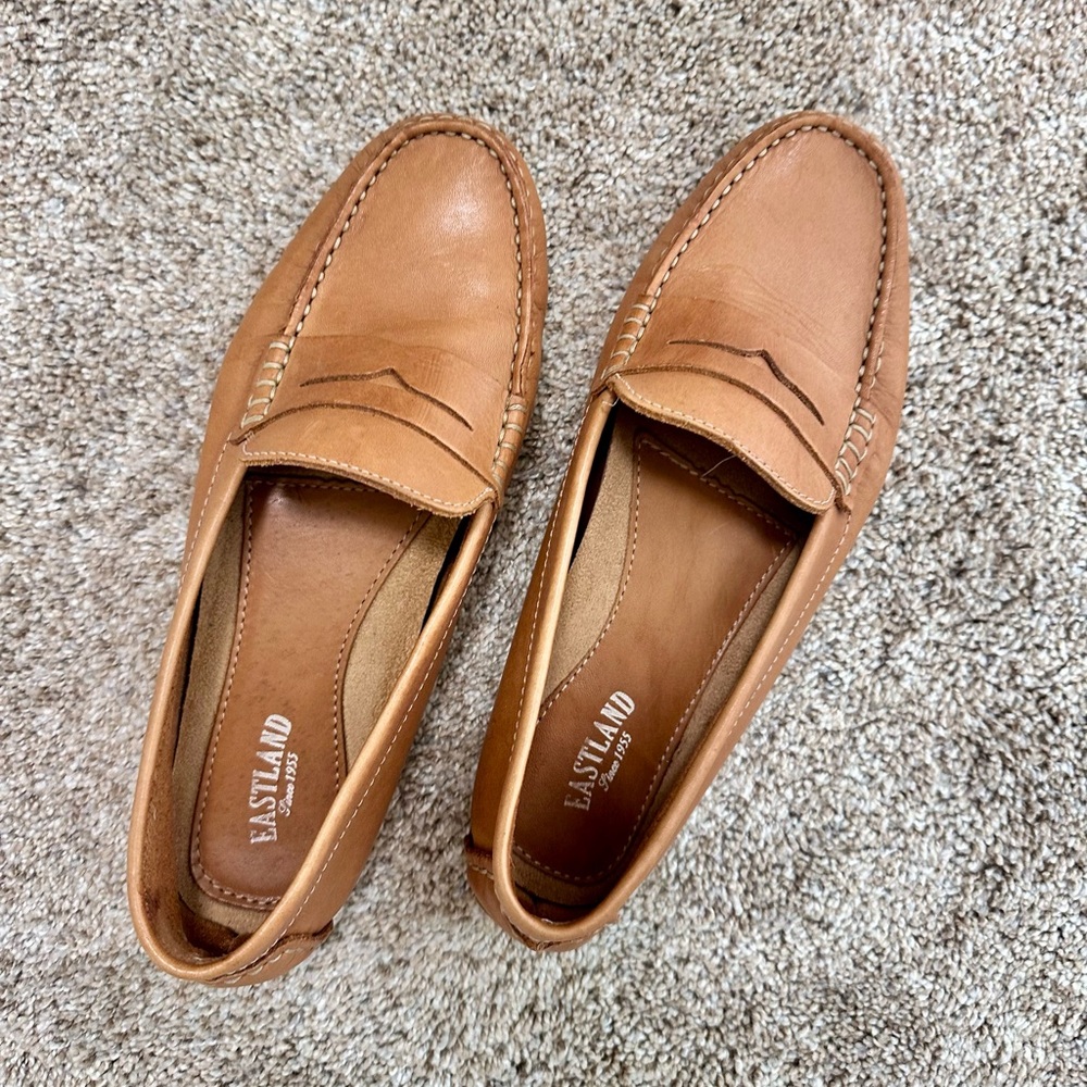 Eastland Brown Leather Slip-On loafers
